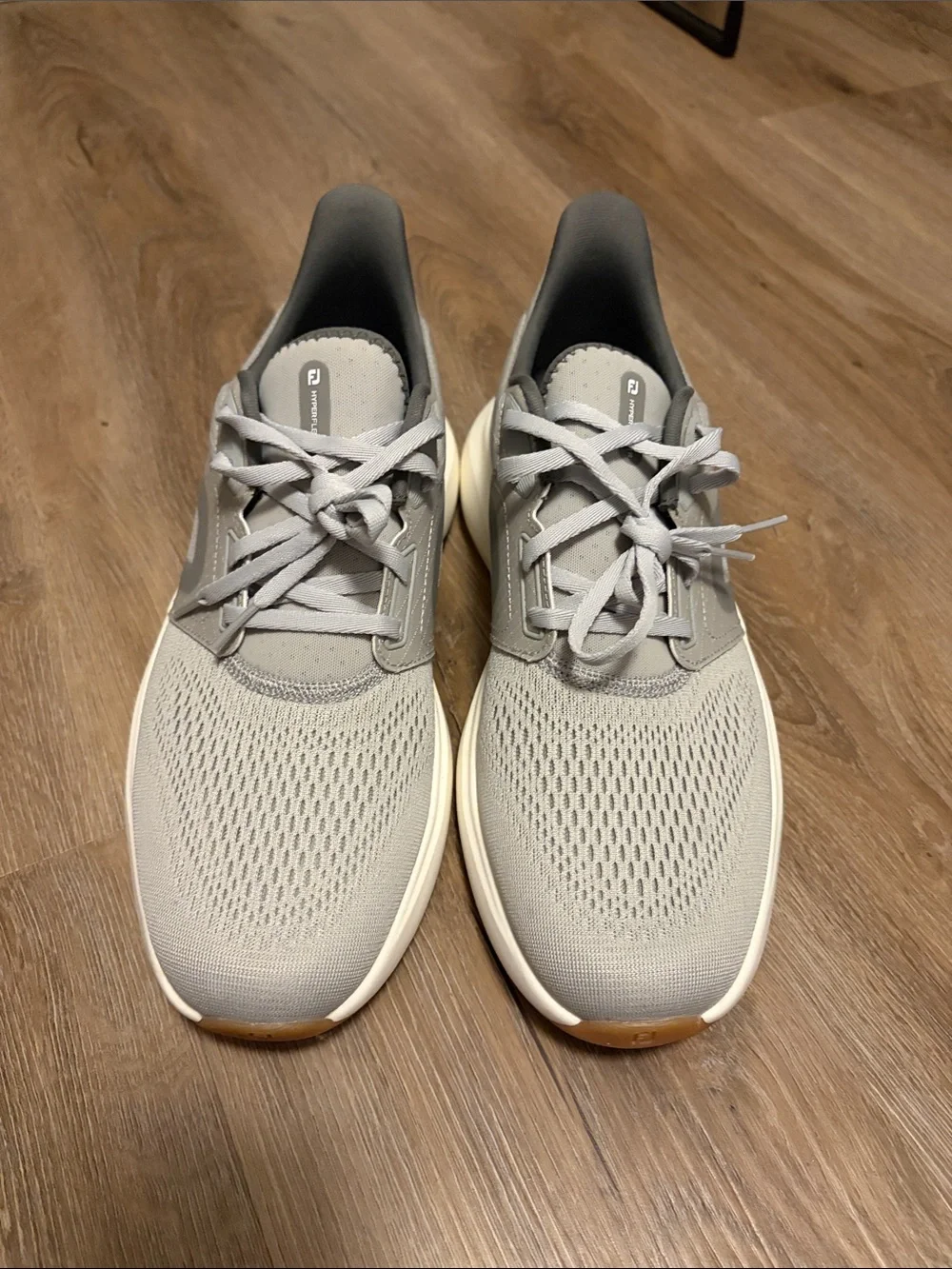 FootJoy Men's Light Gray Knit Athletic Sneakers
